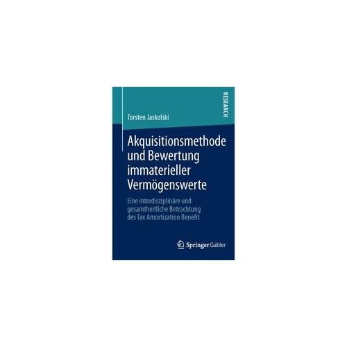 Akquisitionsmethode Und Bewertung Immaterieller Vermögenswerte - Torsten Jaskolski Kartoniert (TB)