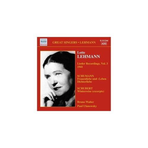 Liederaufnahmen Vol.3 - Lotte Lehmann. (CD)