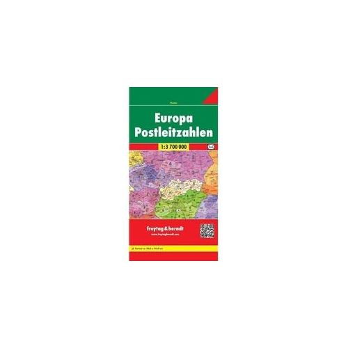 Freytag & Berndt Poster Europa Postleitzahlen Gefalzt Karte (im Sinne von Landkarte)