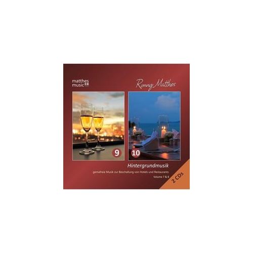 Hintergrundmusik: Vol.9 & 10-Gemafreie Musik - Ronny Matthes Gemafreie Musik Klaviermusik. (CD)