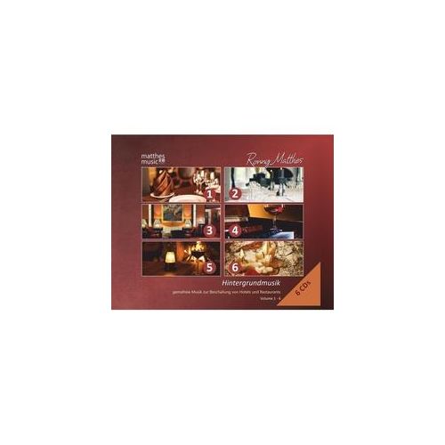 Hintergrundmusik: Vol.1-6-Gemafreie Musik (6cds) - Ronny Matthes Gemafreie Musik Klaviermusik. (CD)