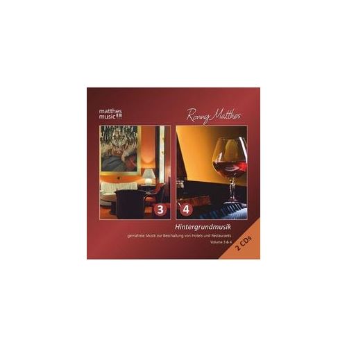 Hintergrundmusik: Vol.3 & 4-Gemafreie Musik (2cds) - Ronny Matthes Gemafreie Musik Matthesmusic. (CD)