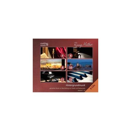 Hintergrundmusik Vol. 7 - 12 - Gemafrei (6 Cds) - Ronny Matthes Gemafreie Musik Klaviermusik. (CD)