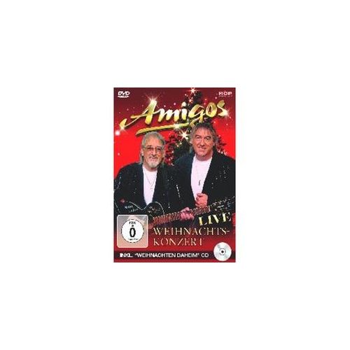 Weihnachtskonzert Live DVD inkl. Weihnachts CD - Amigos. (CD mit DVD)