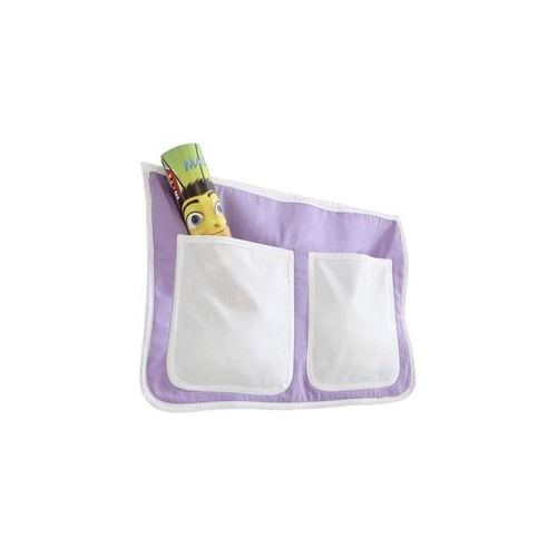 Betttasche 'Stofftasche', lila/weiß