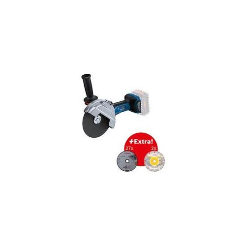 Winkelschleifer GWS 14-125 Professional + GDE 115/125 blau/schwarz, 1.400 Watt, inkl. Staubabsaugung