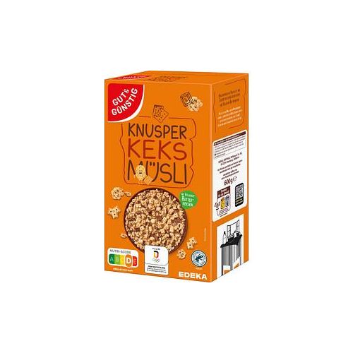 GUT&GÜNSTIG Knusper Schoko & Keks Müsli 600,0 g