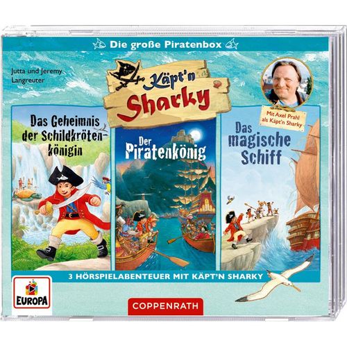 Käpt'n Sharky - Die große Piratenbox (3 CDs),Audio-CD - Jutta Langreuter, Jeremy Langreuter (Hörbuch)