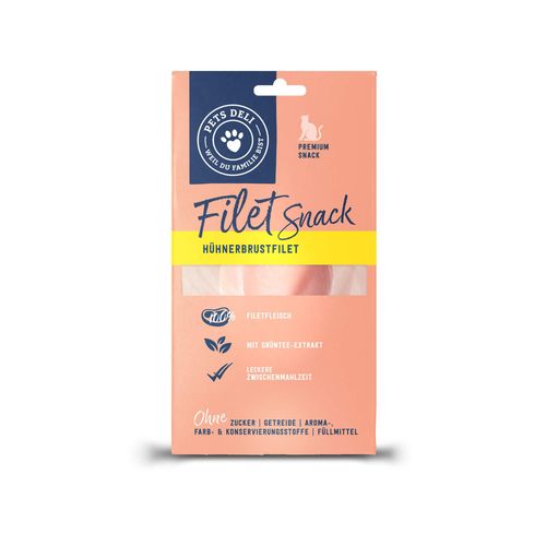 Snacks für Katzen - Filetsnack Hühnerbrustfilet - 25g von Pets Deli