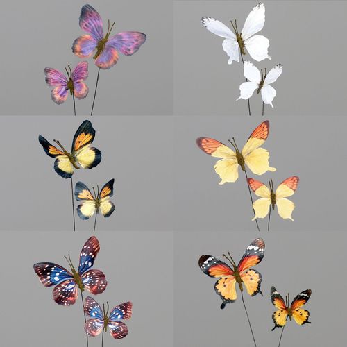 Schmetterling-Set (H 62 cm)