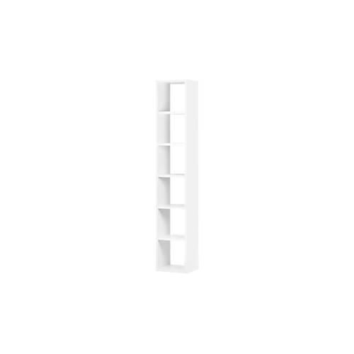 Regal Pombal, 6 Ordnerhöhen, erweiterbar, Breite 400 mm, Weiß