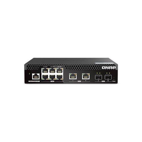 QNAP Web Managed Series - switch - half-width Layer 2 - 10 ports - Managed - rack-mountable