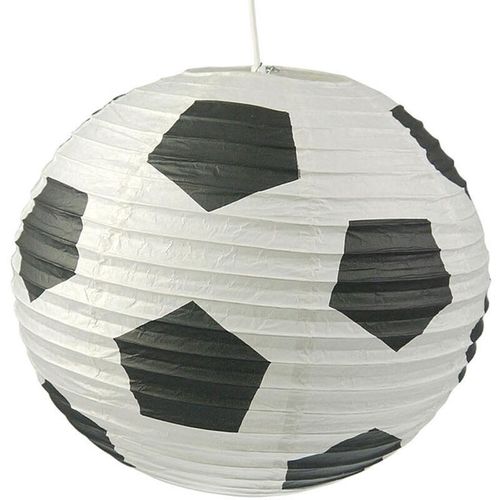 Papier Lampenschirm für Fussball-Fans Papier Lampe mit Fussball Motiv ø 40 cm