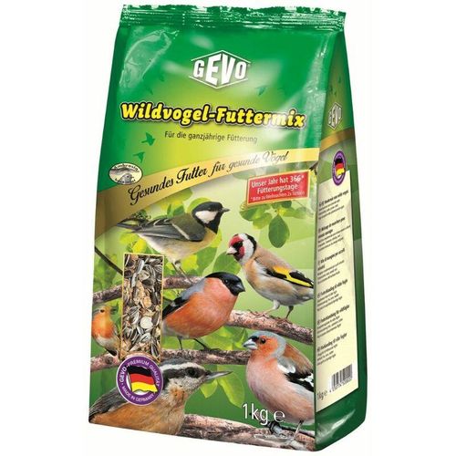Wildvogel-Futtermix 1 kg für ganzjährige Fütterung - Gevo