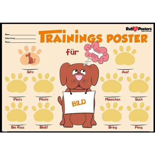 Hundetraining Rubbel-Poster DIN-A-2