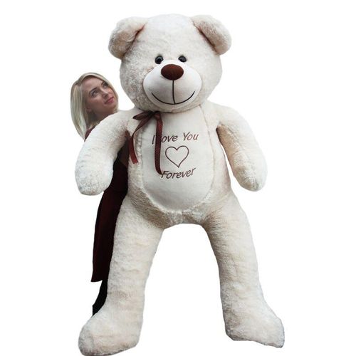 Viking Choice - Riesiger großer Teddybär, weiches Kuschelgeschenk – 165 cm – creme