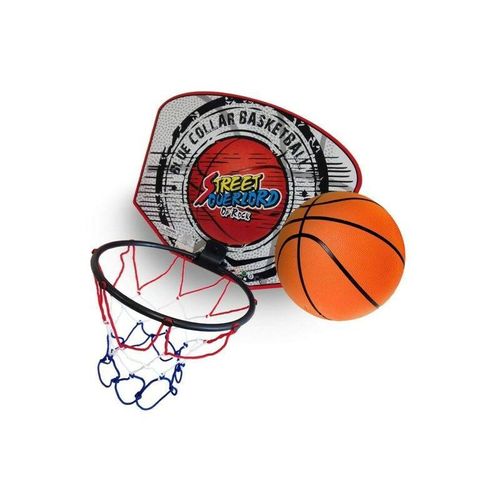 Trade Shop Traesio - mini-basketball-backboard 18CM + basketball-ball mit netz kinder-basketball-spielzeug