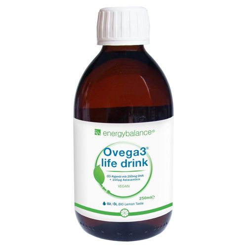 OVEGA3 Algenöl mit DHA + Bio-Limone (250 ml)