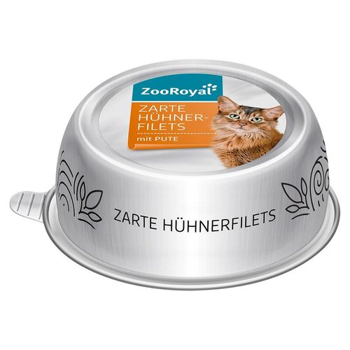 ZooRoyal Zarte Hühnerfilets mit Pute 12x85g