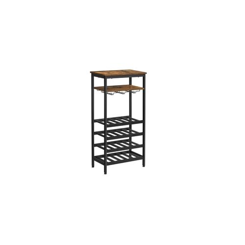 VASAGLE Weinregal »32 cm x 50 cm, Braun/Schwarz«
