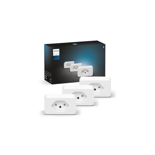 Philips Hue Steckdose »Hue Zubehör Smart Plug Steckdose 3er Set CH Weiss, Bluetooth«, (3 St.)