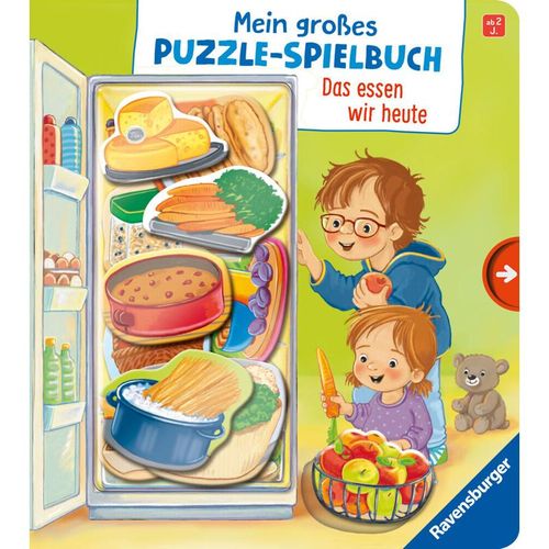 Mein großes Puzzle-Spielbuch: Das essen wir heute - Mila Rulff, Pappband