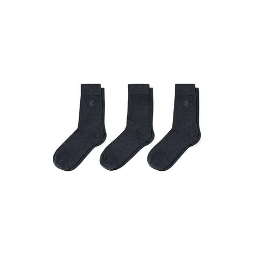 C&A Set van 3 paar-sokken-comfortabel boordje, Grijs, Maat: 39-42