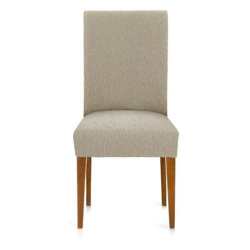 Beige elastischer Stoff Stuhlbezug Troya