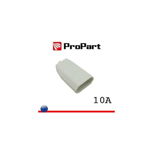 Propart - Netzstecker Buchse 4mm 10a Weiß Pess1s-wp