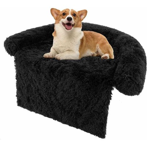 Costway - Hundebett flauschig, Sofaschutz Hund, Hundedecke für Sofa, Hundekissen waschbar, Plüschbett für kleine & mittelgroße & große Hunde Katzen,