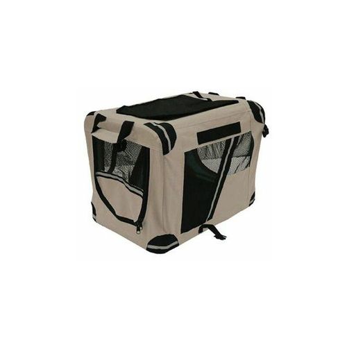 Trendline - Transportbox Beige 70 x 52 x 52 cm Hundetransportbox Tiertransportbox