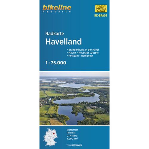 Radkarte Havelland (RK-BRA03), Karte (im Sinne von Landkarte)