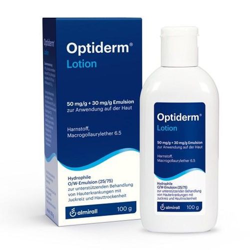 Optiderm Lotion bei Juckreiz und trockener Haut 100 g