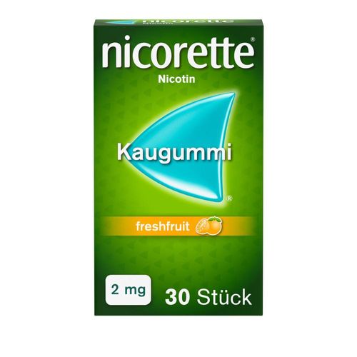 nicorette 2mg Nikotinkaugummi freshfruit zur Rauchentwöhnung 30 St