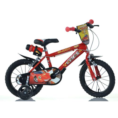 Kinderfahrrad DINO "Cars Buddy" Fahrräder Gr. 30 cm, 16 Zoll (40,64 cm), rot Kinder Kinderfahrräder