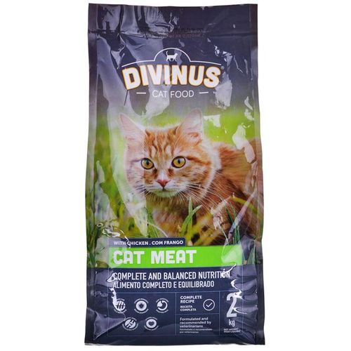 Divinol - divinus Katzenfleisch - Trockenfutter für Katzen - 2 kg