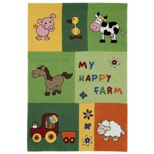 Kinderteppich Teppich Lifestyle Kids Happy Farm 3089 - grün - Wissenbach
