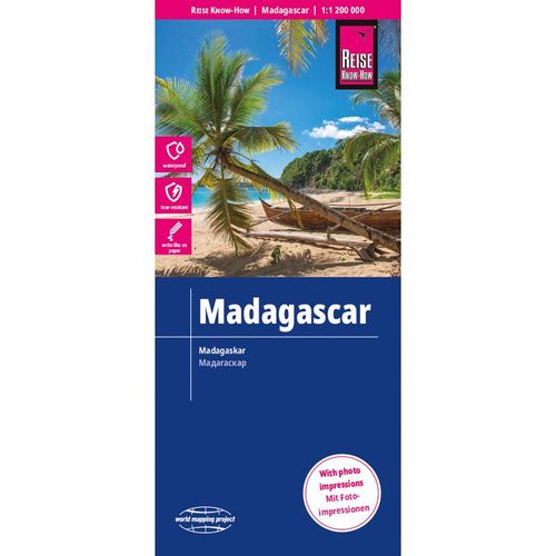 Reise Know-How Landkarte Madagaskar / Madagascar (1:1.200.000). Madagascar, Karte (im Sinne von Landkarte)
