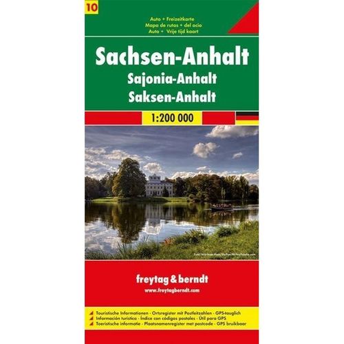 Serie Deutschland / Sachsen-Anhalt. Saxony-Anhalt / Saxe-Anhalt / Sassonia-Anhalt, Karte (im Sinne von Landkarte)