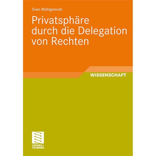 Privatsphäre durch die Delegation von Rechten - Sven Wohlgemuth, Kartoniert (TB)