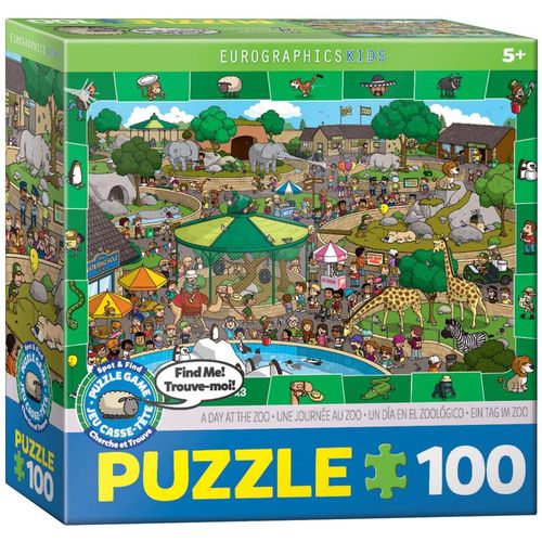 Ein Tag im Zoo - Suchen & Finden (Puzzle)