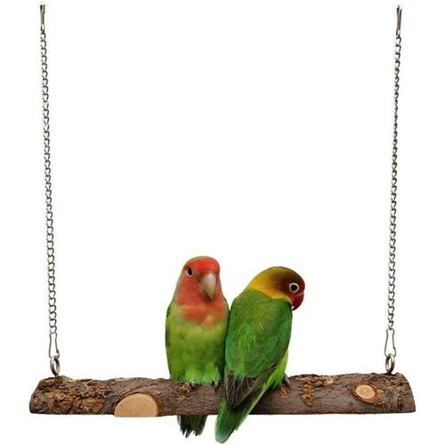 Kinsi - Vogelspielzeug, natürlicher Holzpapagei, Papageienbarschspielzeug, hängendes Papageienkäfigspielzeug