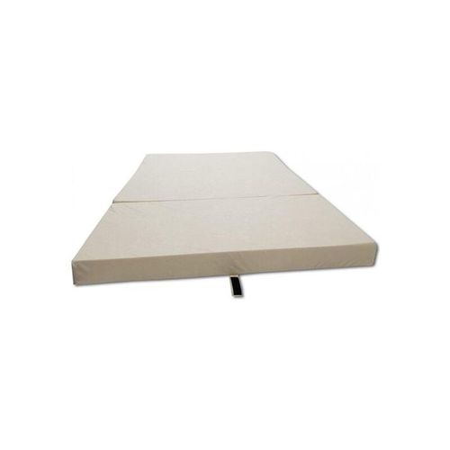 Gästematratze - Campingmatratze - Reisematratze - Faltmatratze - 80 x 200 x 10 - Creme