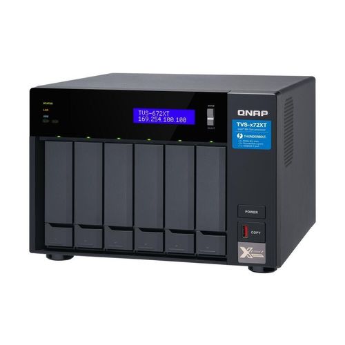 QNAP TurboVideoStation TVS-672XT-i3-8G 6 Einschübe NAS-Server Leergehäuse (TVS-672XT-i3-8G)