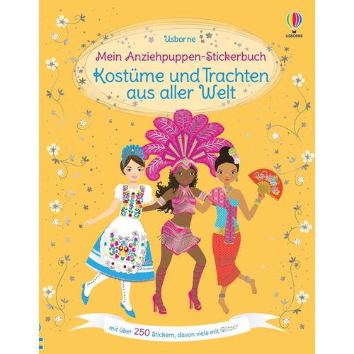 Mein Anziehpuppen-Stickerbuch: Kostüme und Trachten aus aller Welt - Emily Bone, Kartoniert (TB)