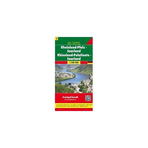 Rheinland Pfalz - Saarland Autokarte 1:200.000. Rhénanie-Palatinat Sarre / Renania-Palatinato Saarland / Renania-Palatinado Sarre Karte (im Sinne