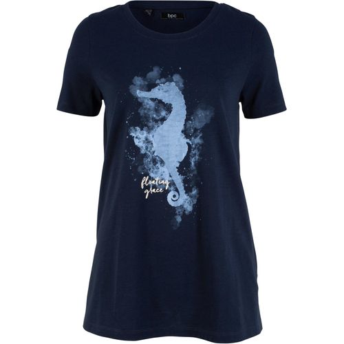 T-Shirt mit Seepferdchen Druck aus Bio-Baumwolle