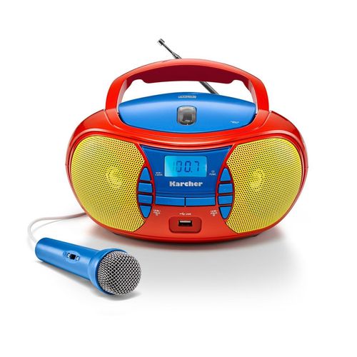 Karcher RR 5026 tragbares CD Radio - bunte Kinder-Boombox