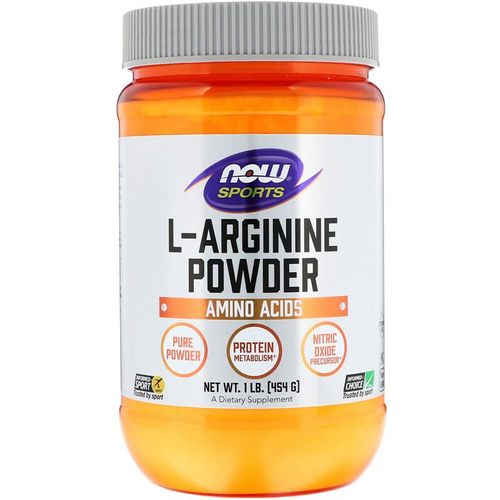 Now Foods, L-Arginin reines Pulver, 454g [59,25 EUR pro kg]
