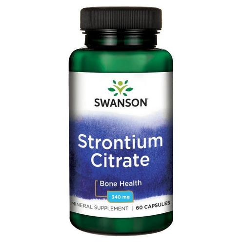 Swanson, Strontium Citrate 340mg, 60 Kapseln [6.450,01 EUR pro kg]